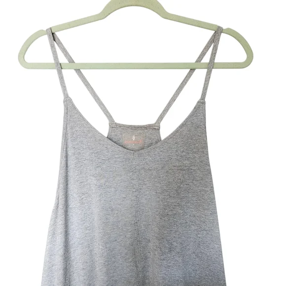 Women's Free People Movement Hot Shot Onesie Heather Grey Medium Soft & Comfy - Picture 3 of 8